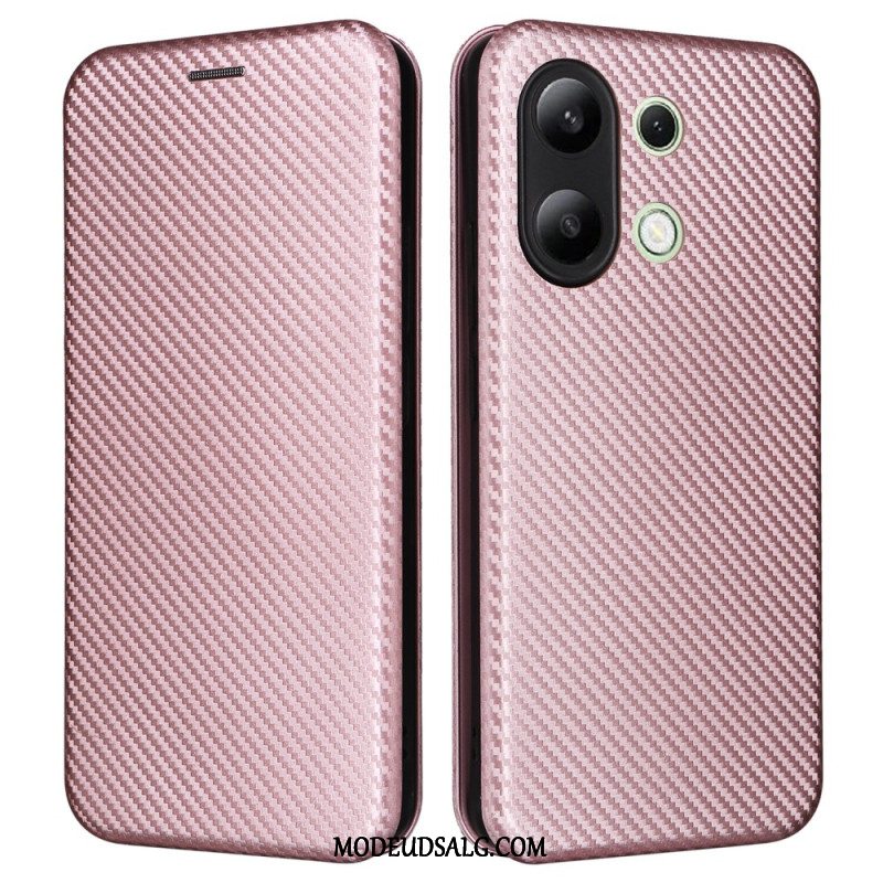 Flip Cover Til Xiaomi Redmi Note 13 4g Kulfiber