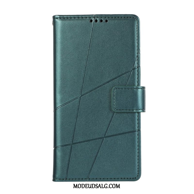 Flip Cover Til Xiaomi Redmi Note 13 4g Udskriv Linjer