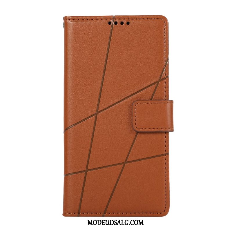 Flip Cover Til Xiaomi Redmi Note 13 4g Udskriv Linjer