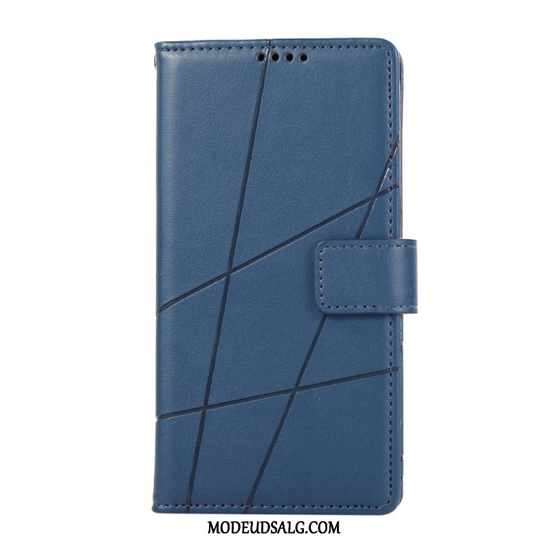 Flip Cover Til Xiaomi Redmi Note 13 4g Udskriv Linjer