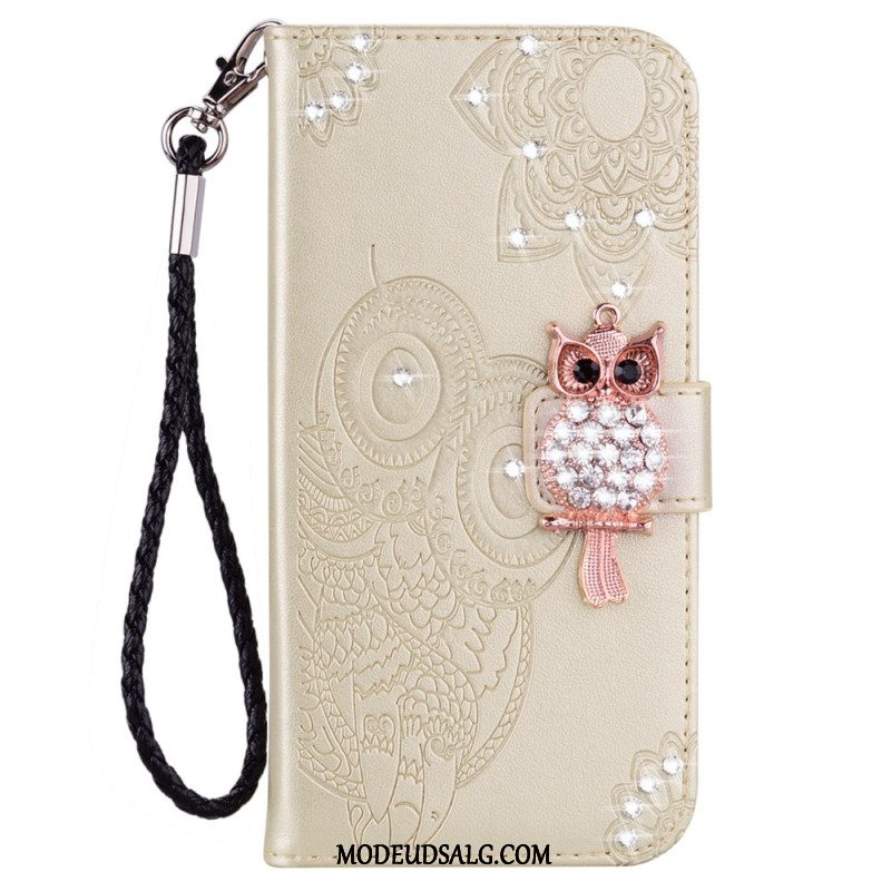 Flip Cover Til Xiaomi Redmi Note 13 4g Ugle Charm