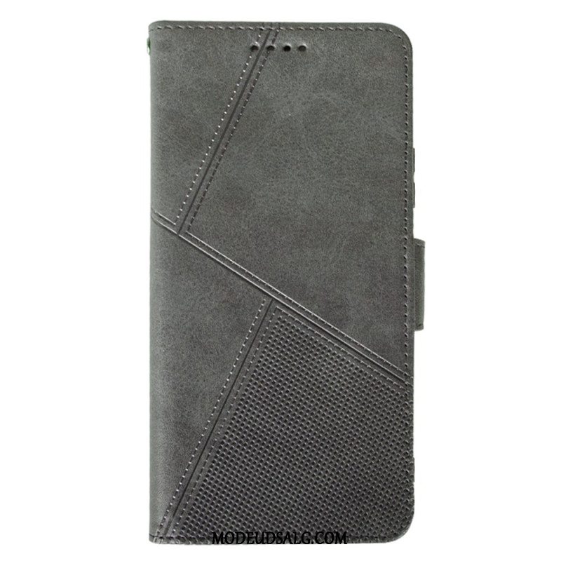 Flip Cover Til Xiaomi Redmi Note 13 5g Idewei Geometriske Linjer