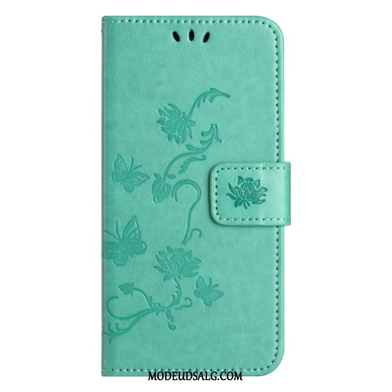 Flip Cover Til Xiaomi Redmi Note 13 5g Remblomster