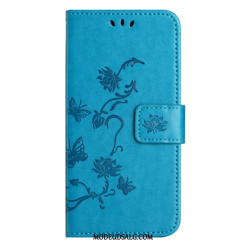 Flip Cover Til Xiaomi Redmi Note 13 5g Remblomster