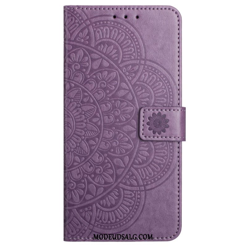 Flip Cover Til Xiaomi Redmi Note 13 Pro Plus 5g Mandala Print Med Rem