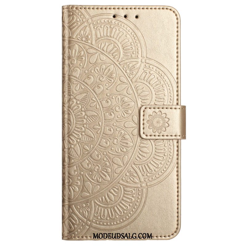 Flip Cover Til Xiaomi Redmi Note 13 Pro Plus 5g Mandala Print Med Rem