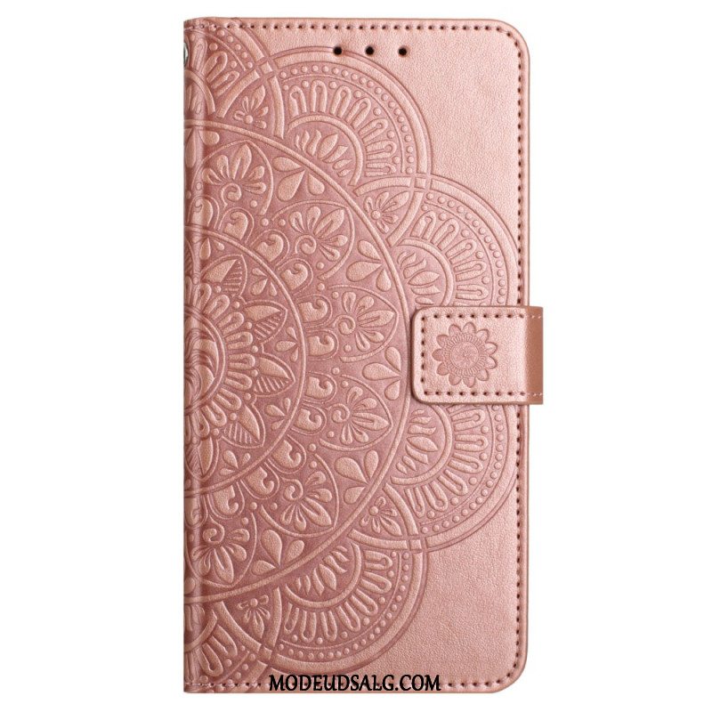 Flip Cover Til Xiaomi Redmi Note 13 Pro Plus 5g Mandala Print Med Rem