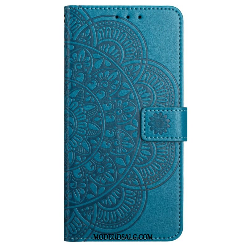 Flip Cover Til Xiaomi Redmi Note 13 Pro Plus 5g Mandala Print Med Rem