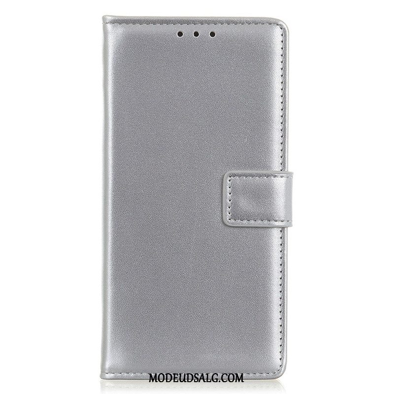 Flip Cover Til Xiaomi Redmi Note 13 Pro Plus 5g Simpelt Kunstlæder