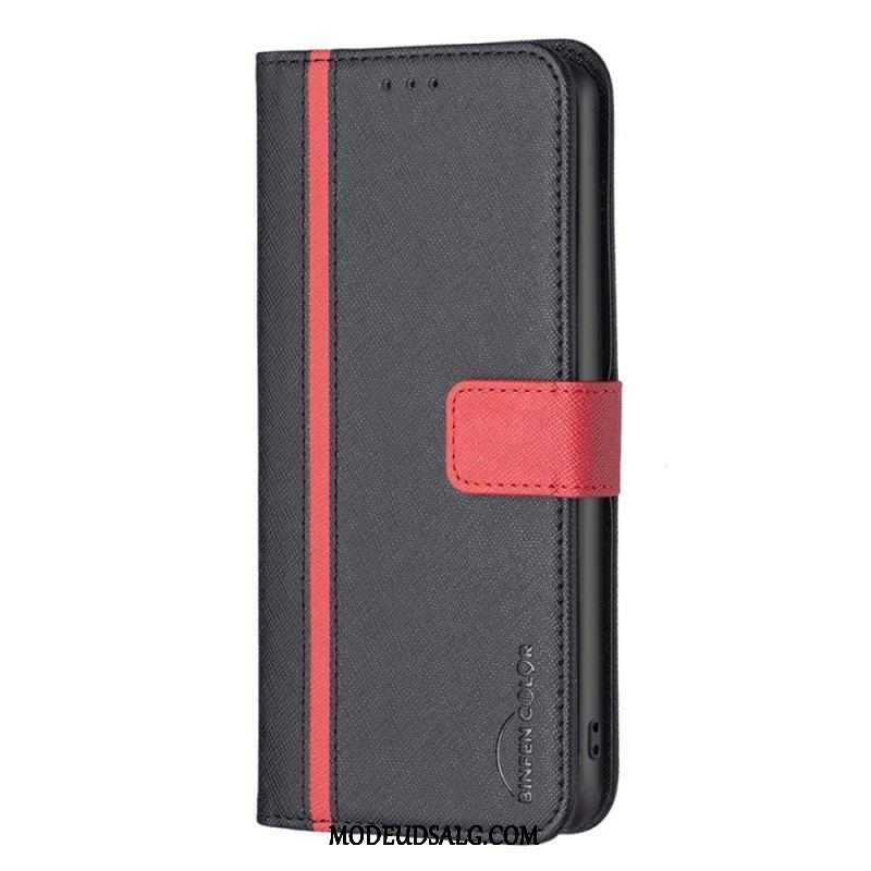 Flip Cover Xiaomi 12 / 12X Tofarvet Binfen Farve