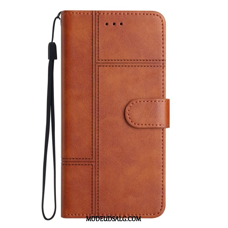 Flip Cover Xiaomi 12 Lite Med Snor Strappy Business Style