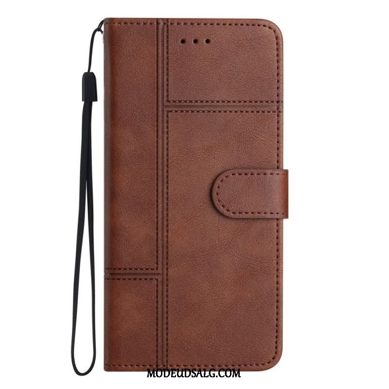 Flip Cover Xiaomi 12 Lite Med Snor Strappy Business Style