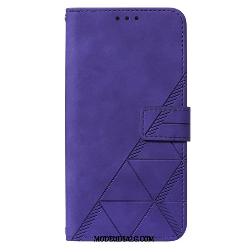 Flip Cover Xiaomi 12 Lite Trekanter Med Snor