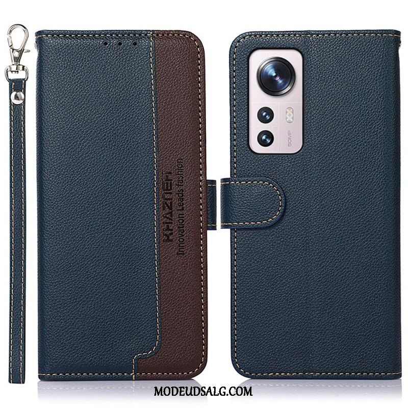 Flip Cover Xiaomi 12 Pro Lychee Style Rfid Khazneh