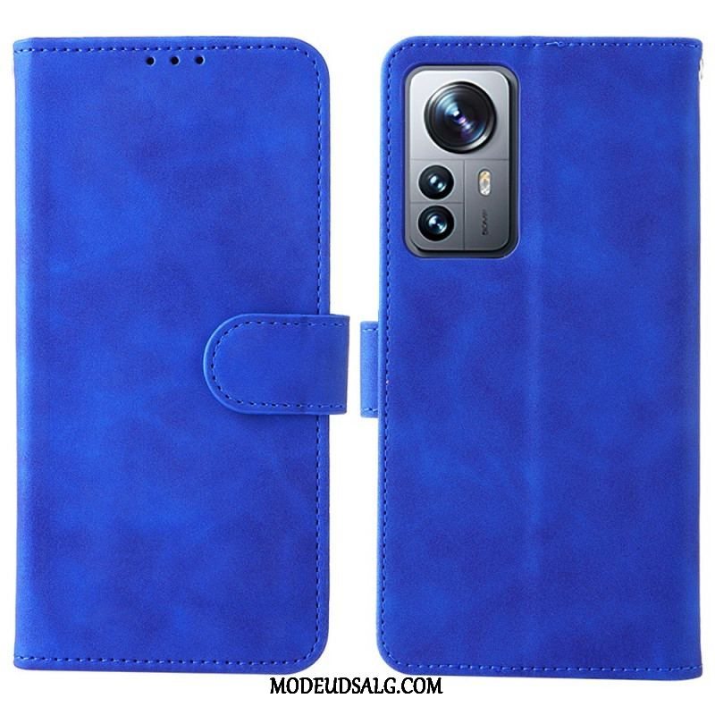 Flip Cover Xiaomi 12 Pro Med Snor Strappy Skin-touch