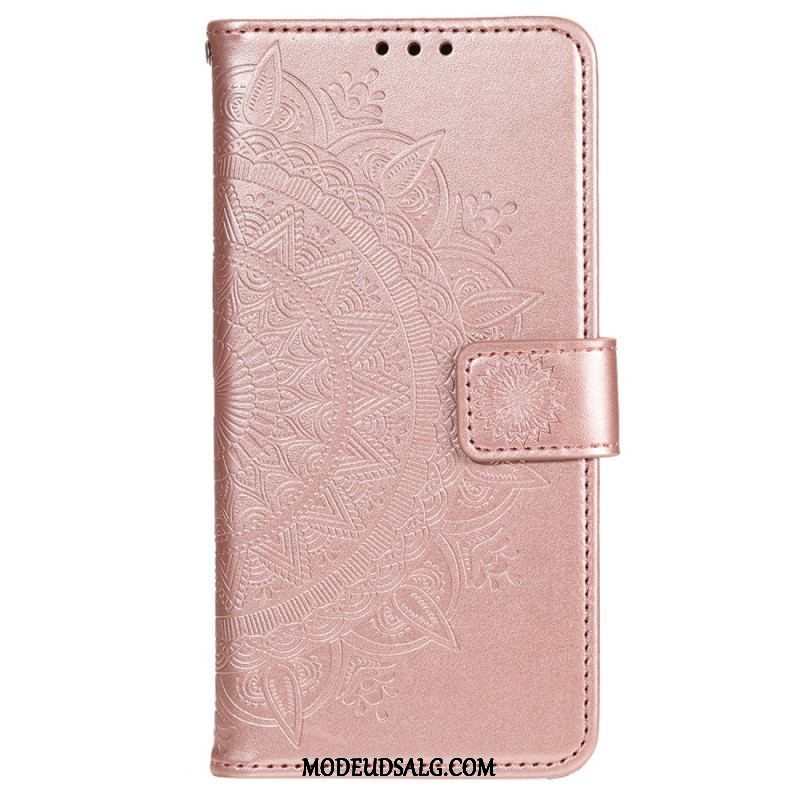 Flip Cover Xiaomi 12 Pro Med Snor Strappy Sun Mandala