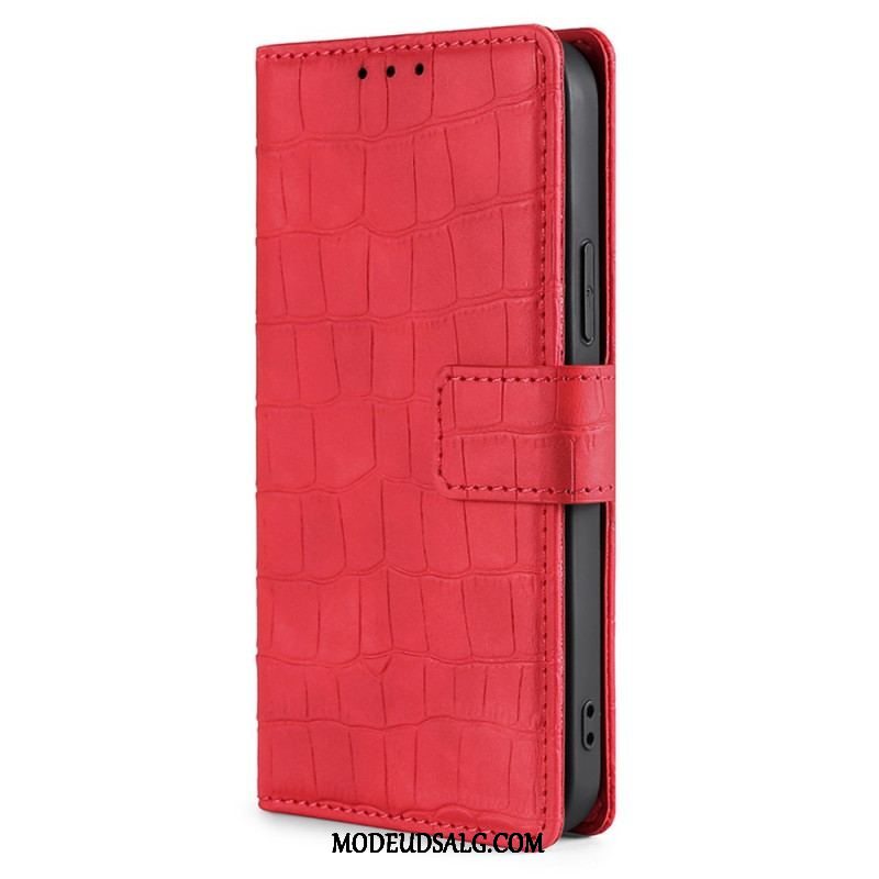 Flip Cover Xiaomi 12 Pro Skin-touch Krokodille