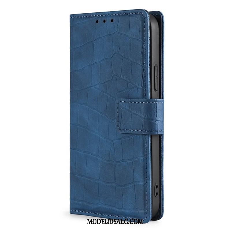 Flip Cover Xiaomi 12 Pro Skin-touch Krokodille