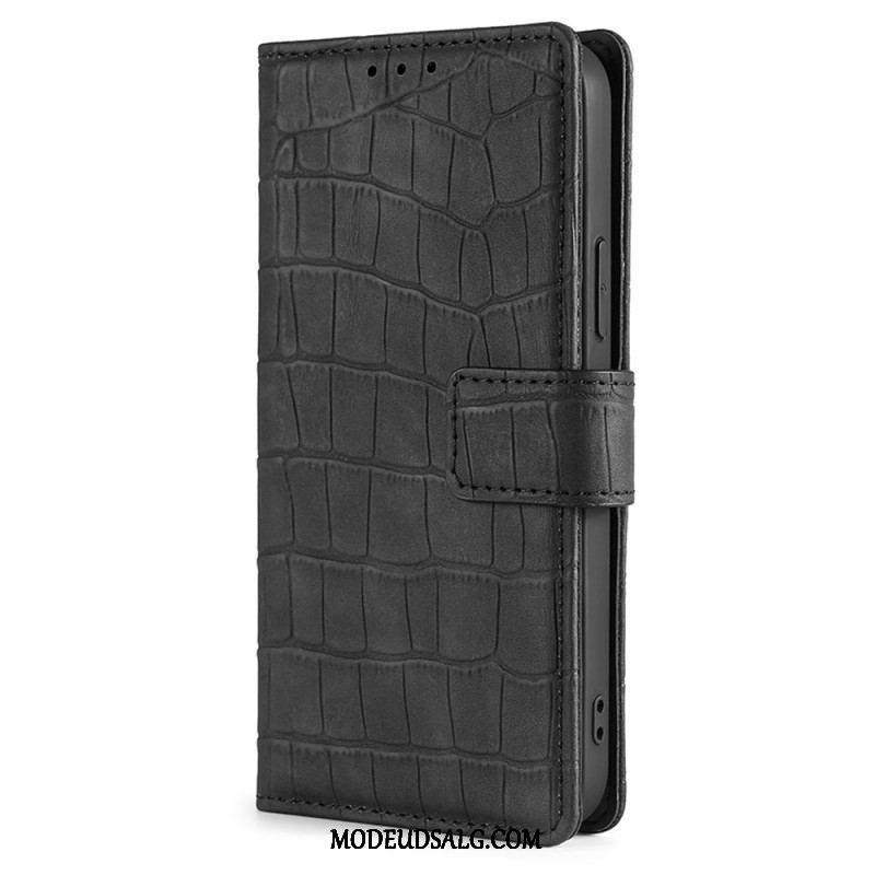 Flip Cover Xiaomi 12 Pro Skin-touch Krokodille