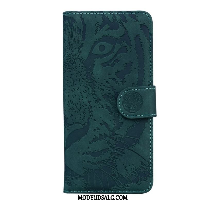 Flip Cover Xiaomi 12 Pro Tiger Fodaftryk