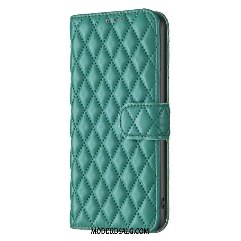 Flip Cover Xiaomi 12T / 12T Pro Binfen Farvestil Quiltet