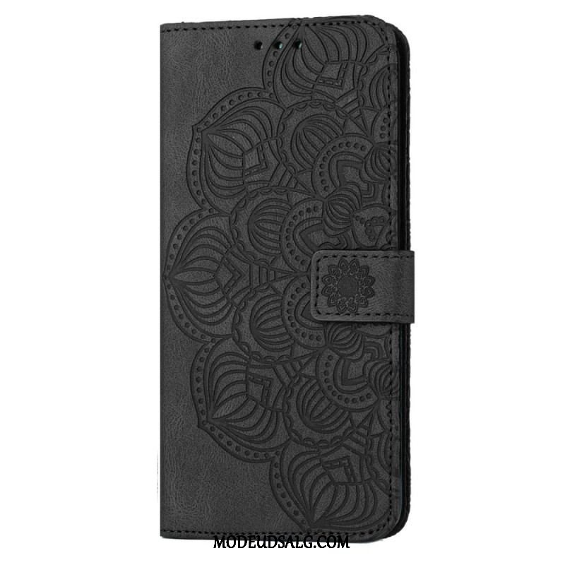 Flip Cover Xiaomi 12T / 12T Pro Med Snor Strappy Barok Mandala