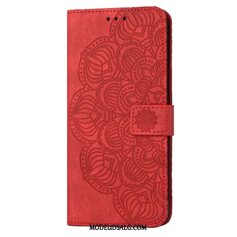 Flip Cover Xiaomi 12T / 12T Pro Med Snor Strappy Barok Mandala