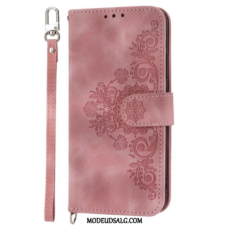 Flip Cover Xiaomi 13 Blondeblomster Med Rem Og Skulderrem