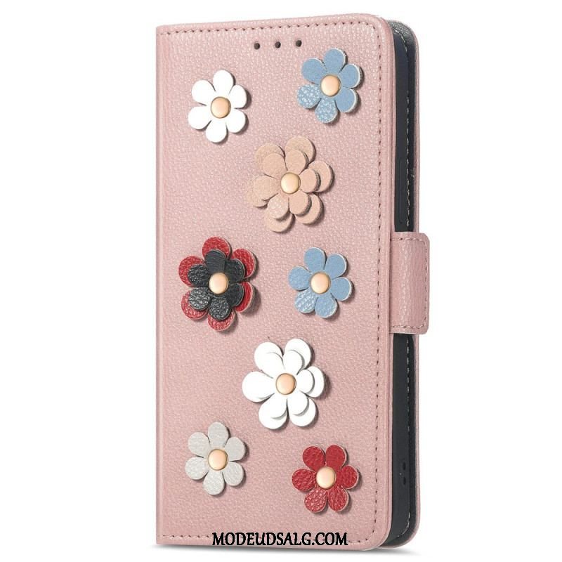 Flip Cover Xiaomi 13 Dekorative Blomster