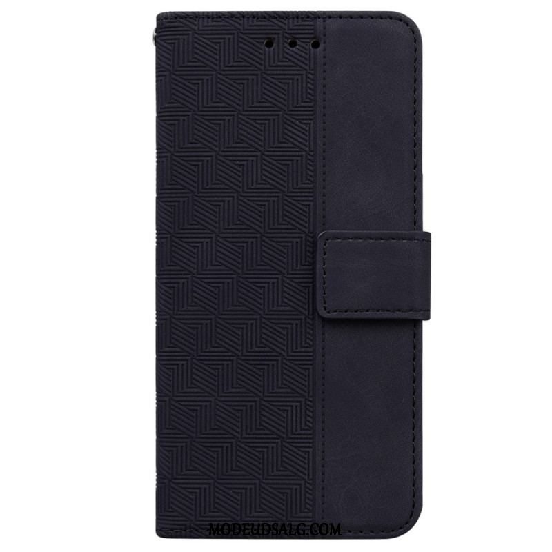 Flip Cover Xiaomi 13 Med Snor Strappy Mønster