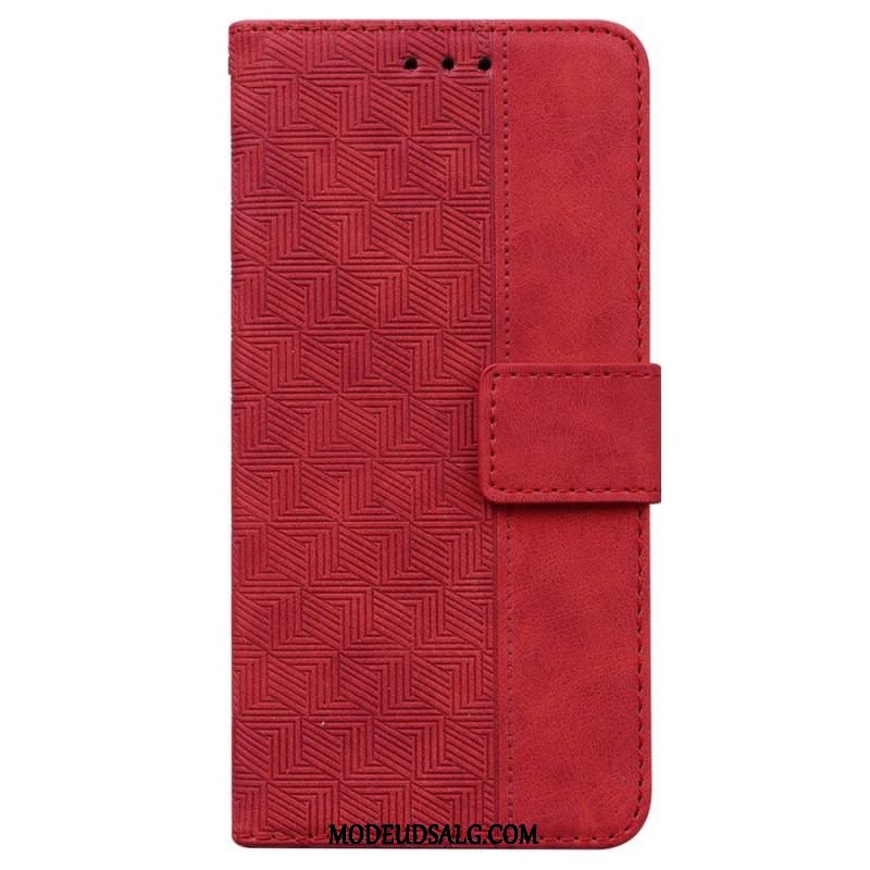 Flip Cover Xiaomi 13 Med Snor Strappy Mønster