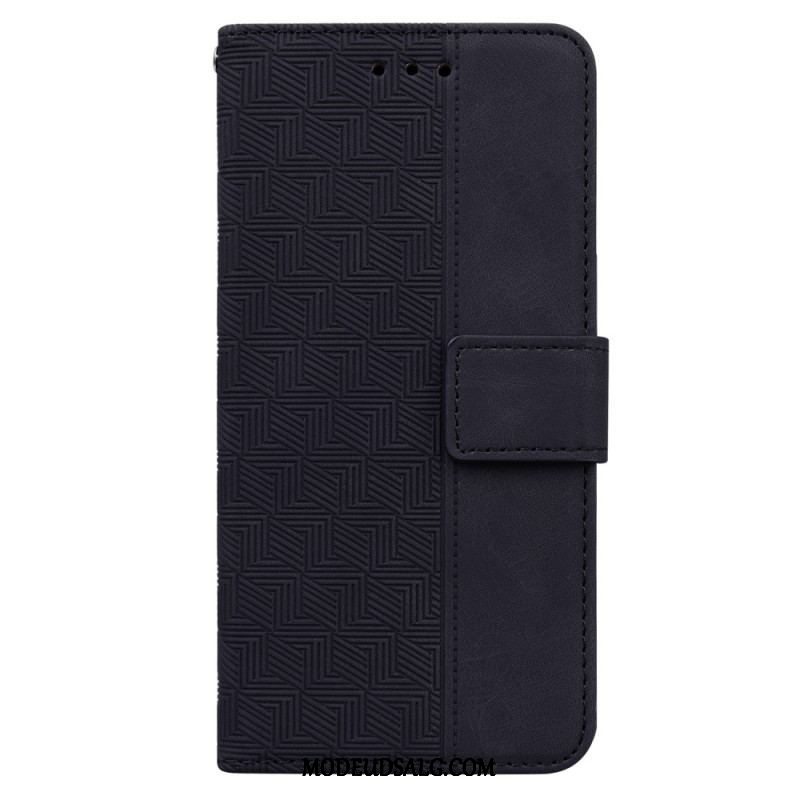 Flip Cover Xiaomi 13 Pro Med Snor Strappy Mønster