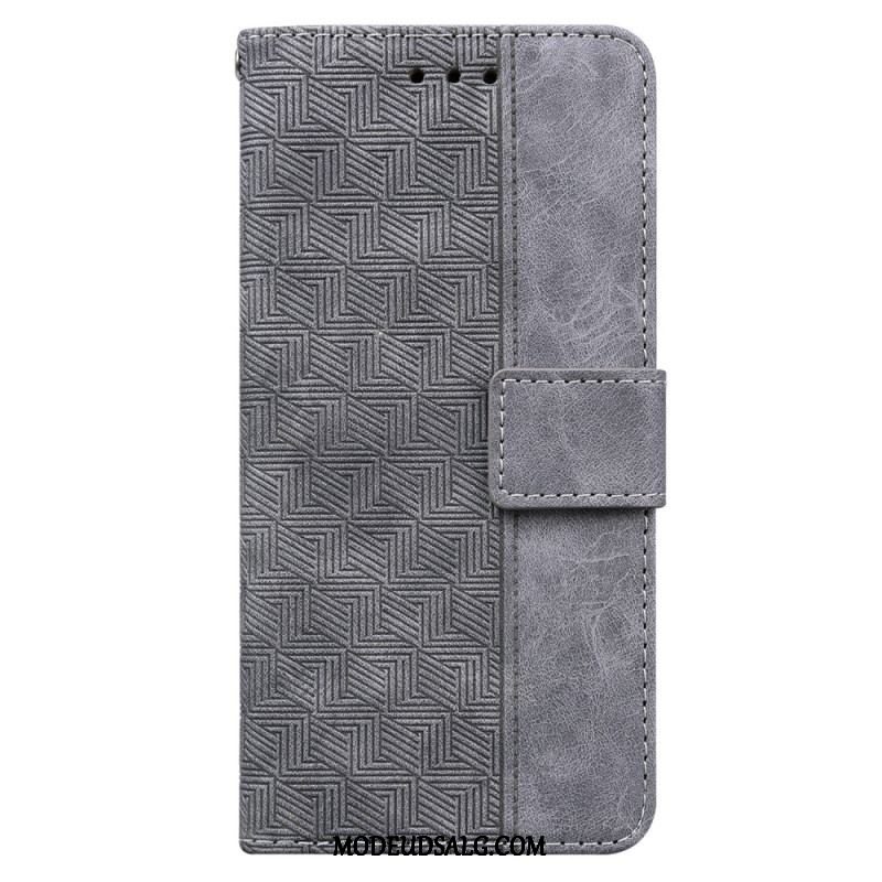 Flip Cover Xiaomi 13 Pro Med Snor Strappy Mønster