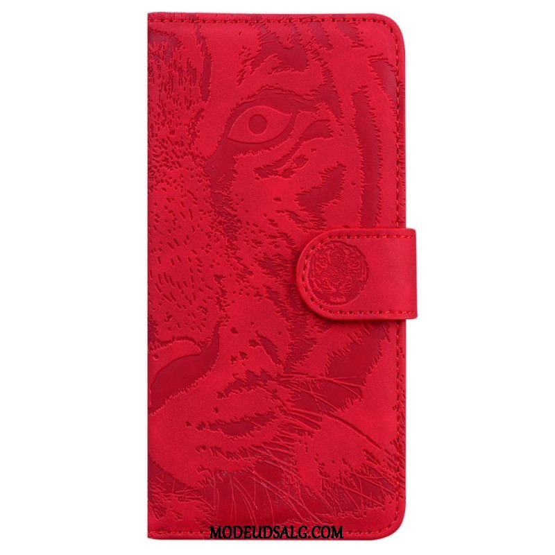 Flip Cover Xiaomi 13 Pro Med Snor Strappy Tiger Print