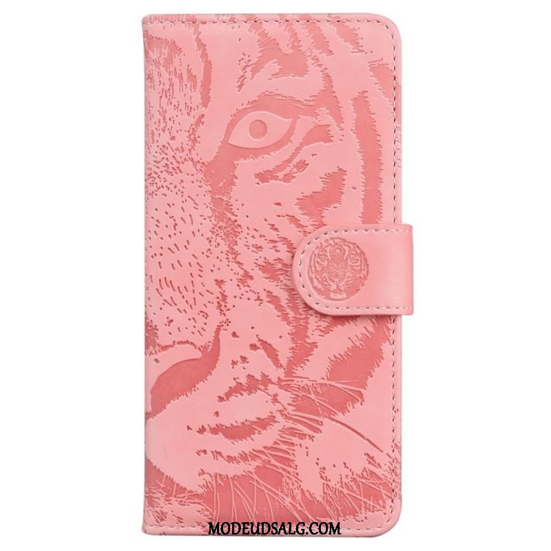 Flip Cover Xiaomi 13 Pro Med Snor Strappy Tiger Print