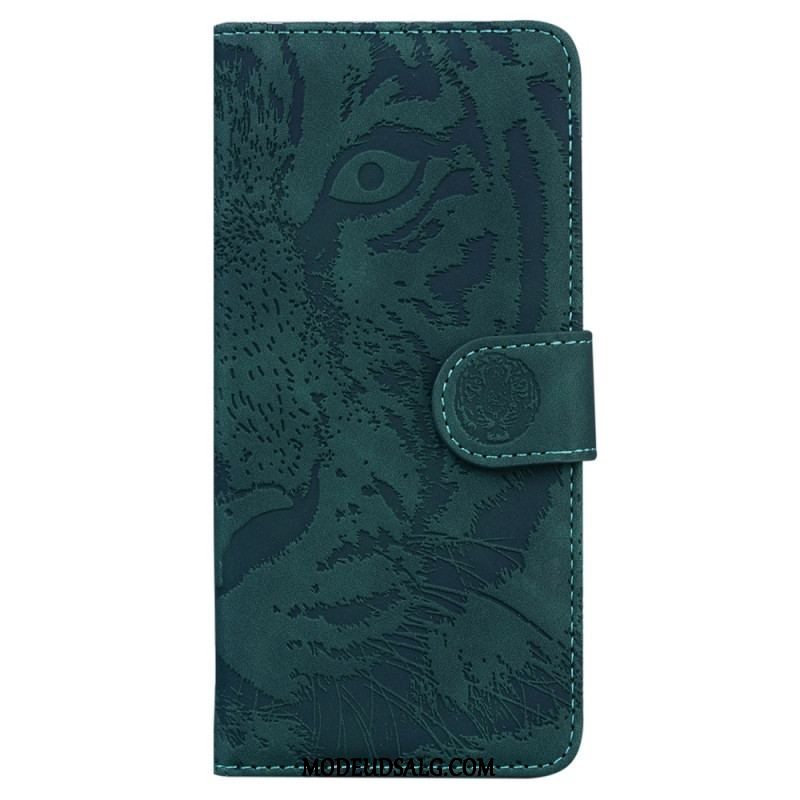 Flip Cover Xiaomi 13 Pro Med Snor Strappy Tiger Print