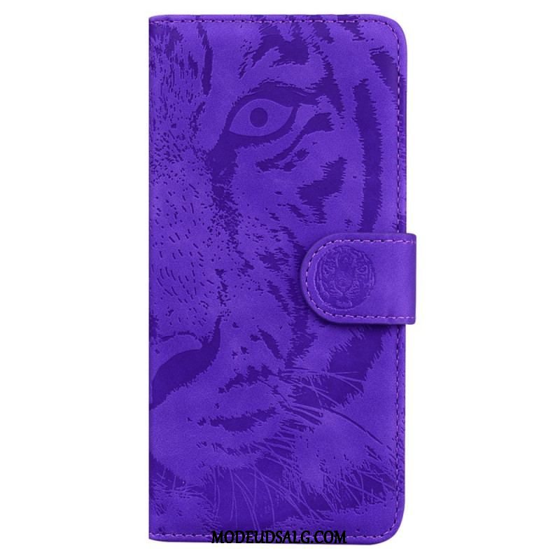 Flip Cover Xiaomi 13 Pro Med Snor Strappy Tiger Print