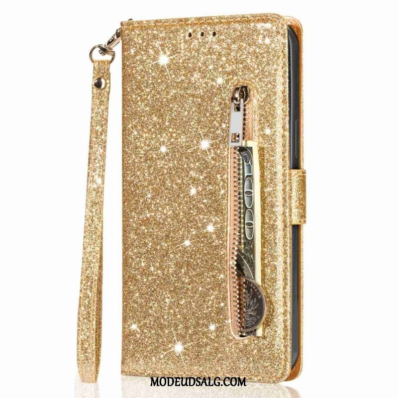 Flip Cover Xiaomi 13 Punge Etui Sequin Tegnebog Stil