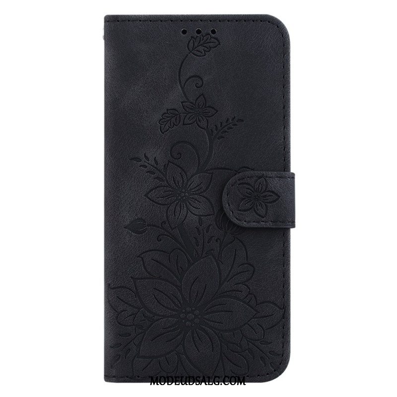 Flip Cover Xiaomi 14 Blomstermønster