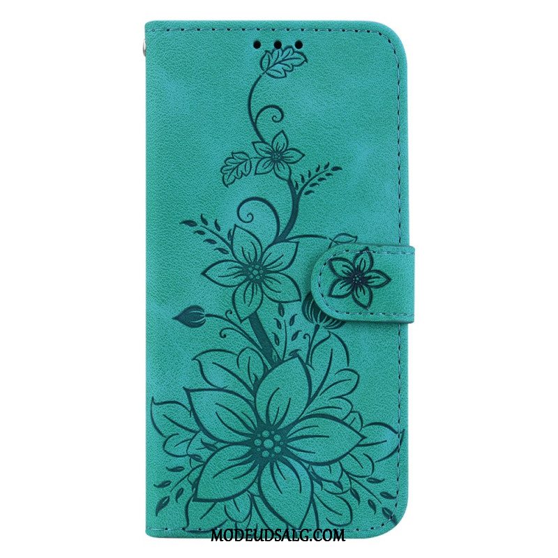 Flip Cover Xiaomi 14 Blomstermønster