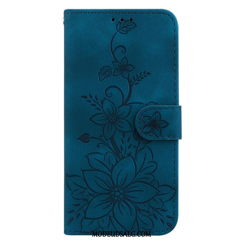 Flip Cover Xiaomi 14 Blomstermønster