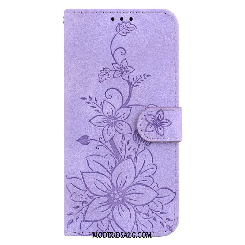 Flip Cover Xiaomi 14 Blomstermønster