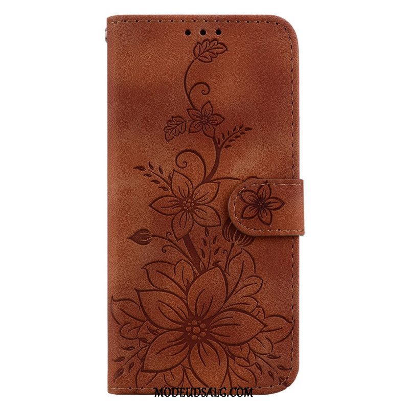 Flip Cover Xiaomi 14 Blomstermønster