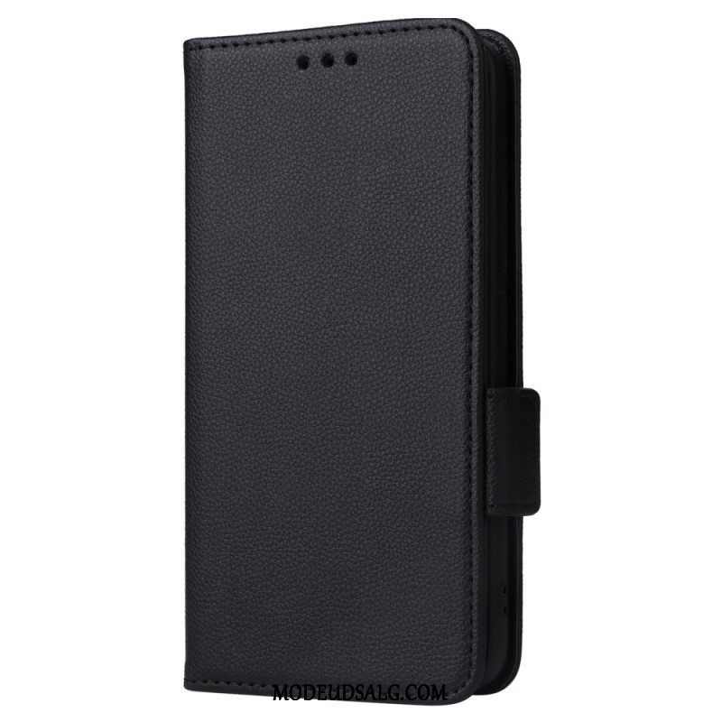 Flip Cover Xiaomi 14 Litchi Tekstur Og Rem