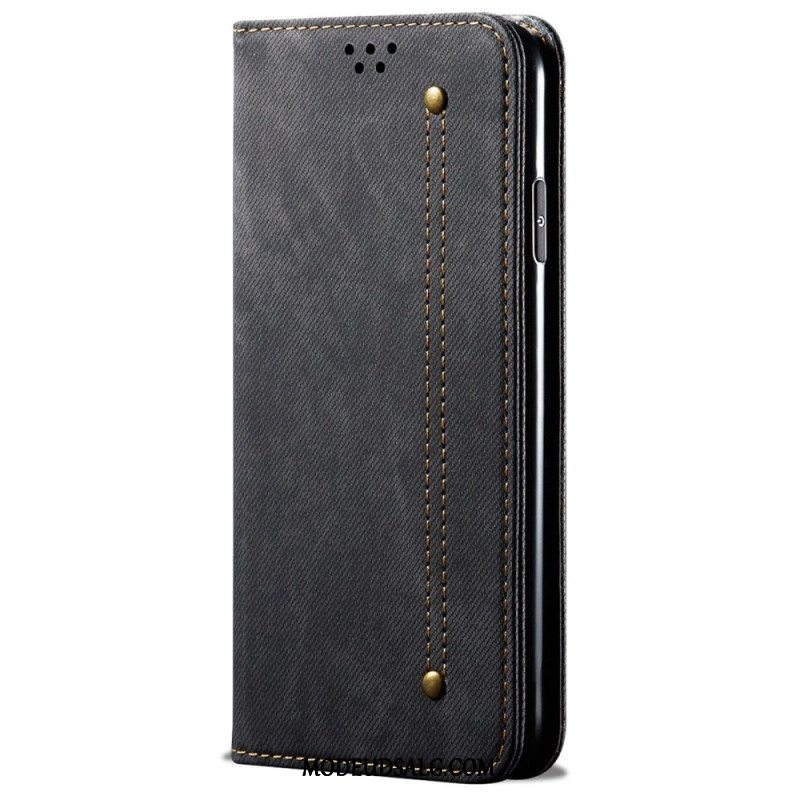 Flip Cover Xiaomi 14 Pro Jeansstof