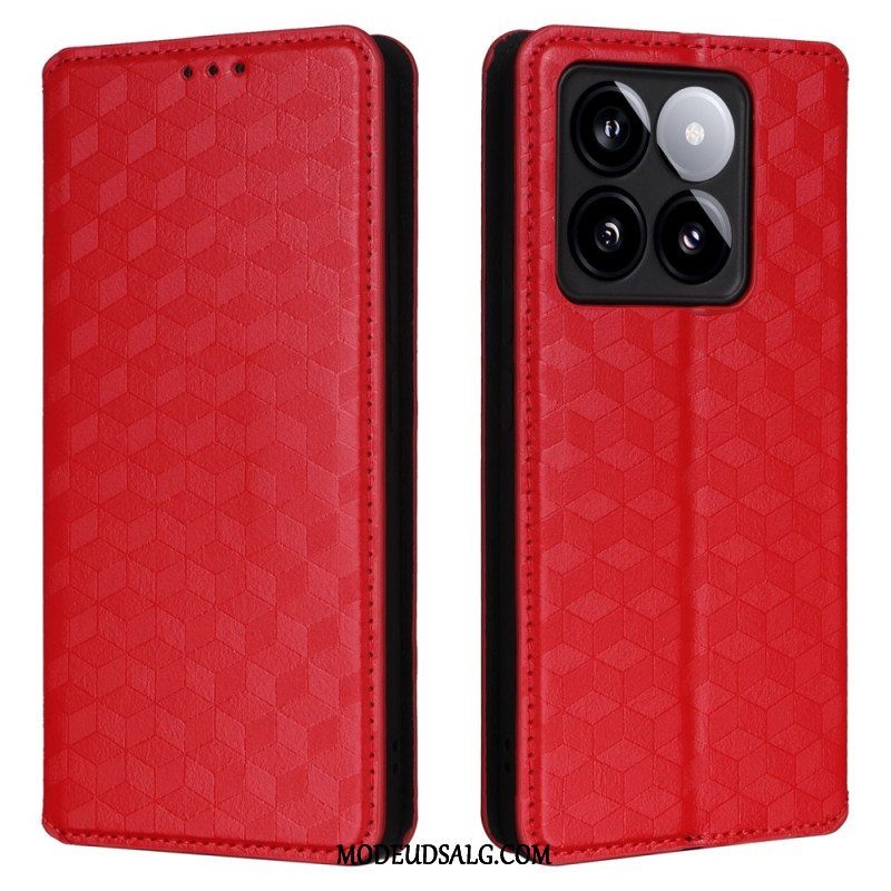 Flip Cover Xiaomi 14t 3d Kuber