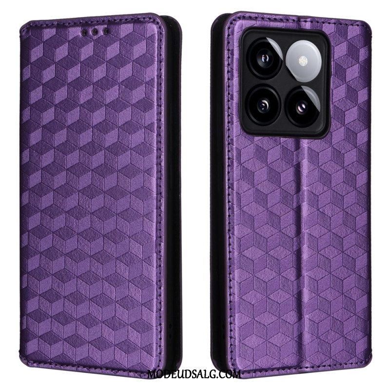 Flip Cover Xiaomi 14t 3d Kuber