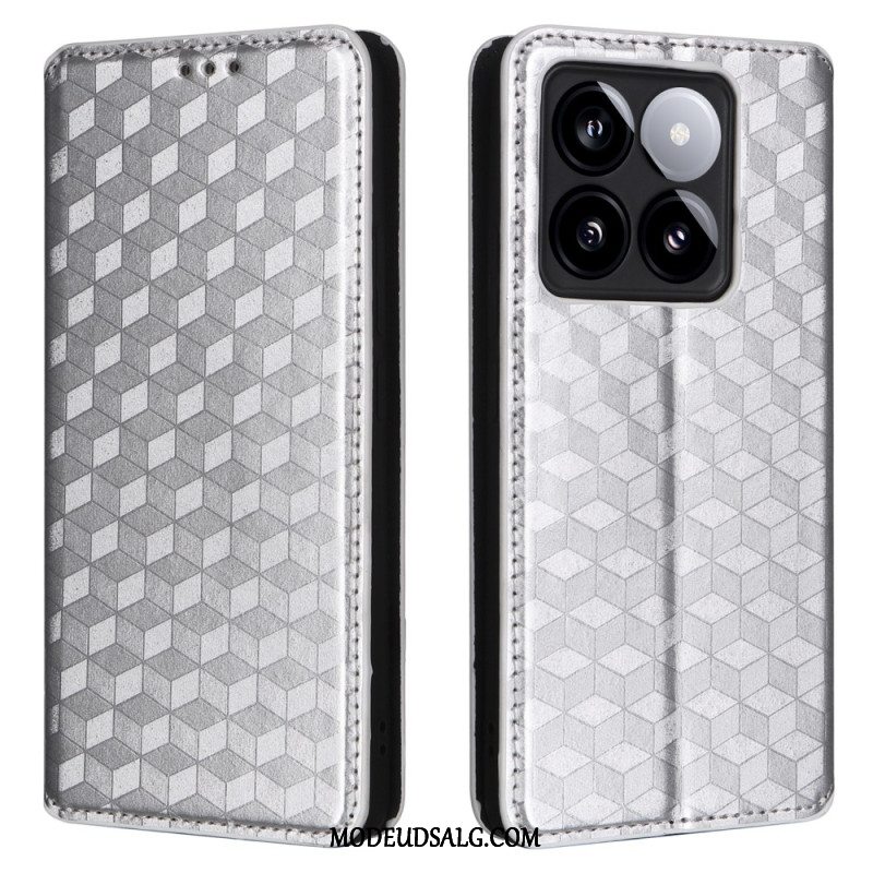 Flip Cover Xiaomi 14t 3d Kuber