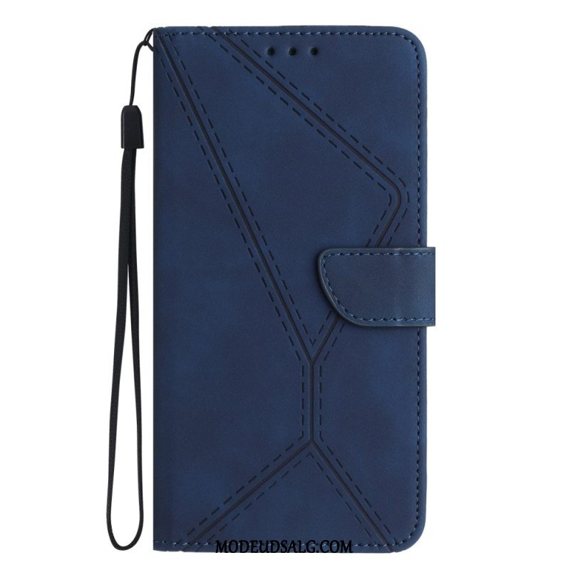 Flip Cover Xiaomi 14t Linje Og Tegnet