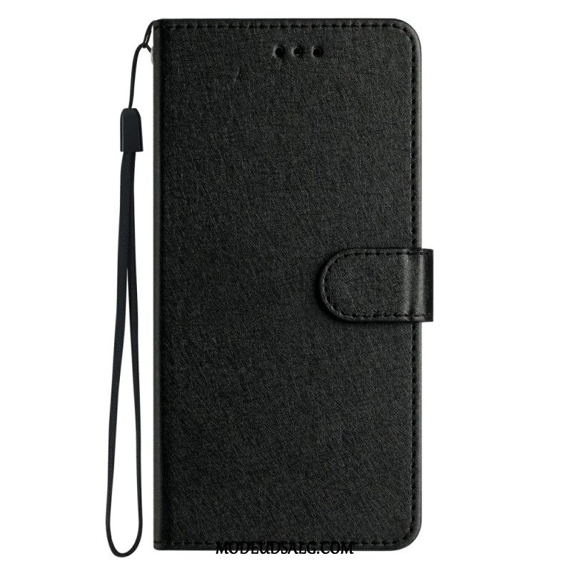 Flip Cover Xiaomi 14t Pro Strappy Silke Texture